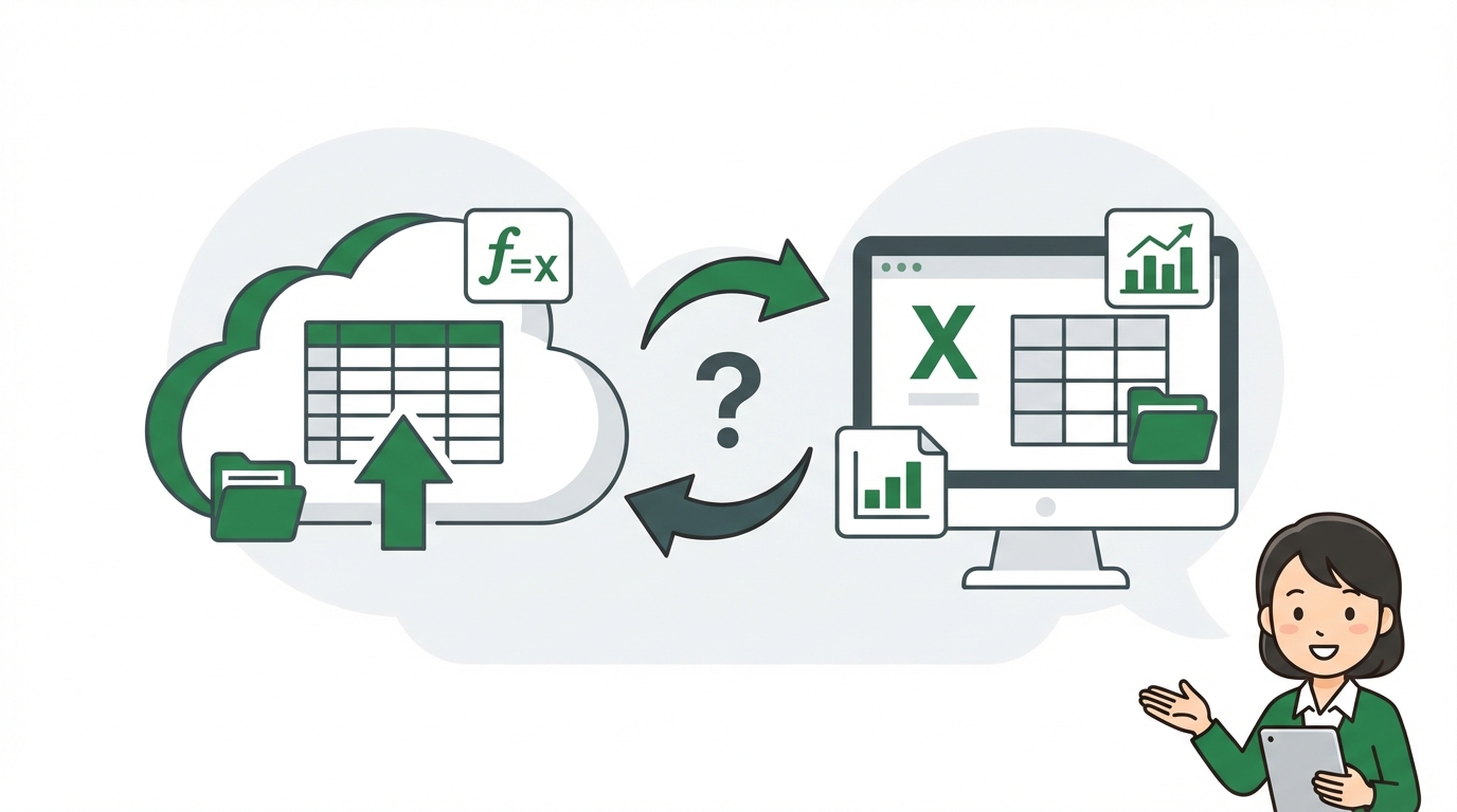 Googleスプレッドシート Excel 違い アイキャッチ画像