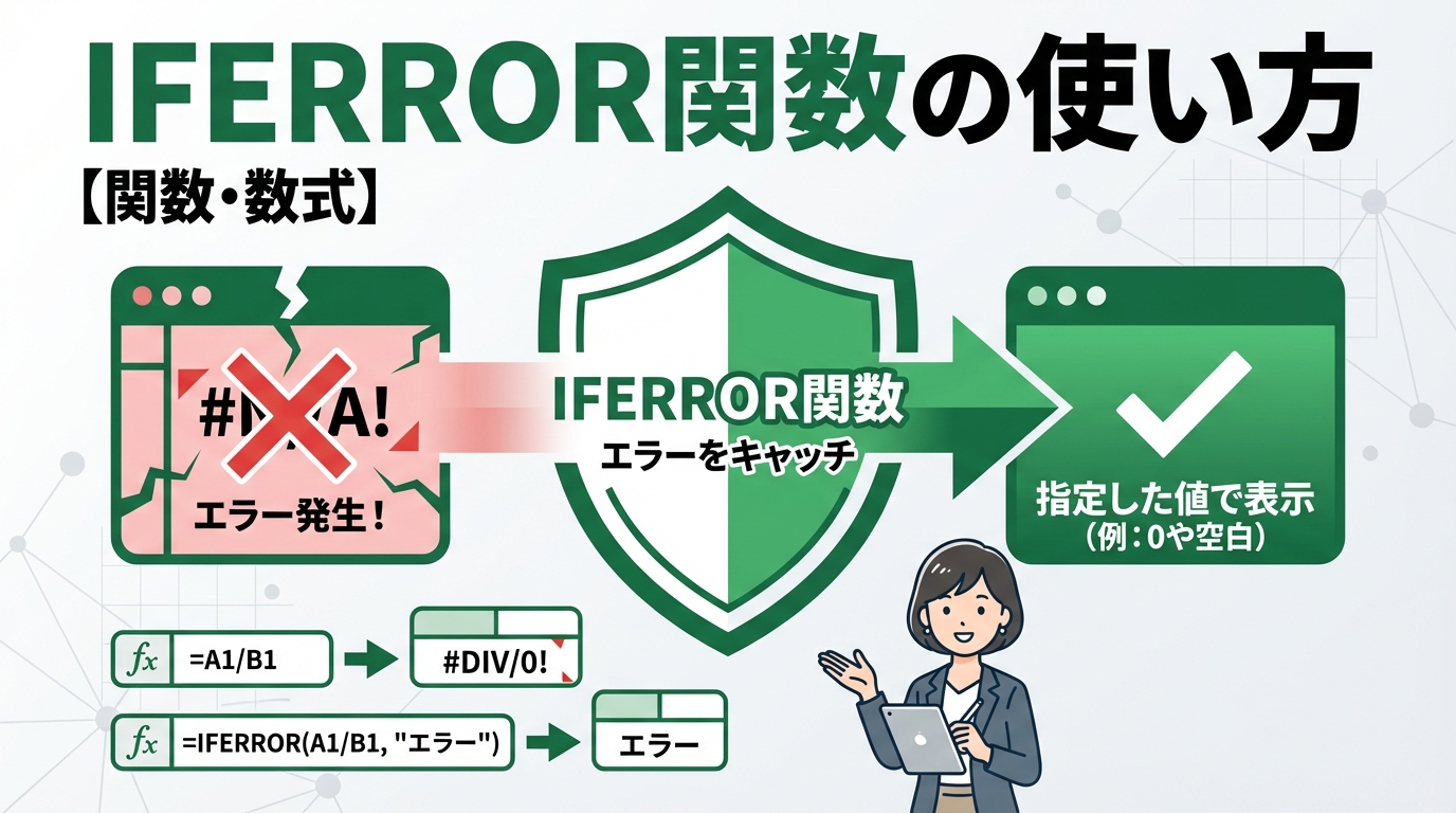 IFERROR 使い方 アイキャッチ画像
