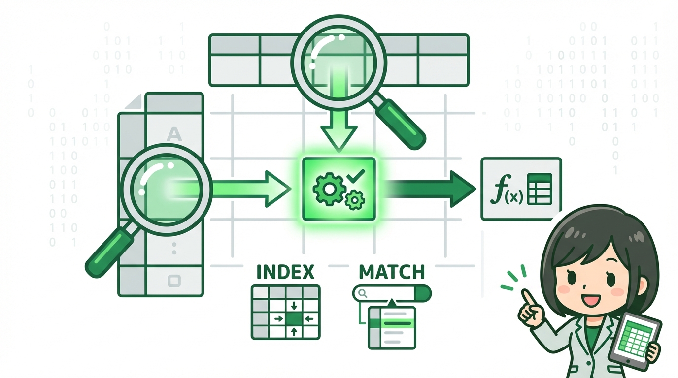 INDEX MATCH 使い方 アイキャッチ画像