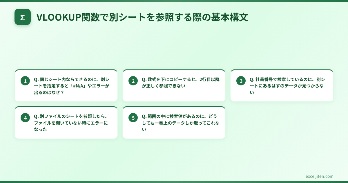 VLOOKUP 別シート 参照できない - VLOOKUP関数で別シートを参照する際の基本構文